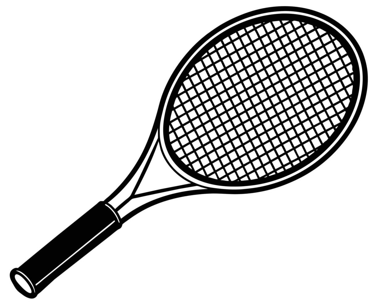 Tennis racket illustration vector