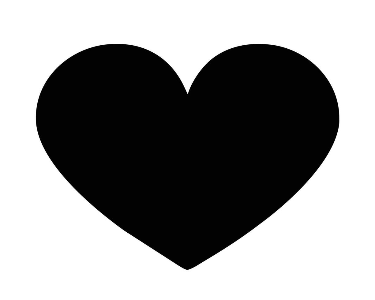 Single beautiful love shape vector