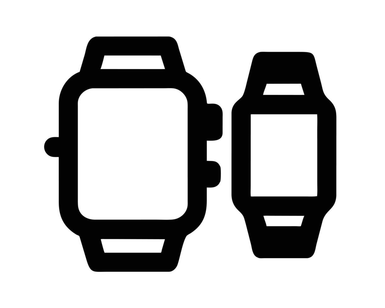 Smart Watch Silhouette vector