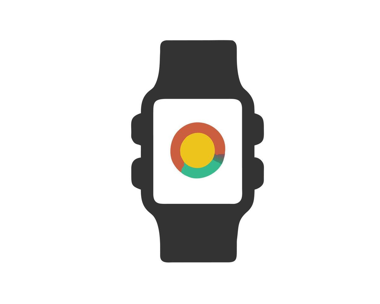 Smart Watch Silhouette vector