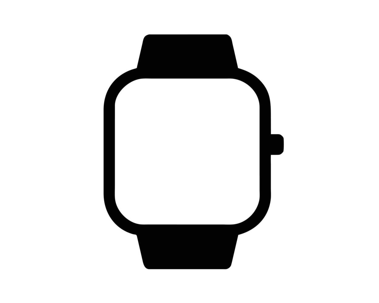 Smart Watch Silhouette vector