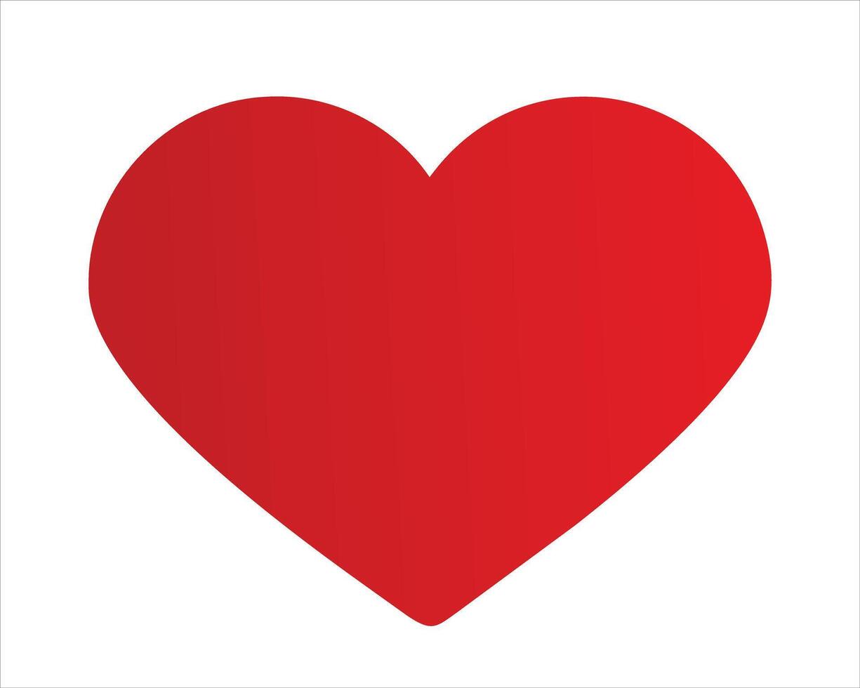 Single beautiful love shape vector
