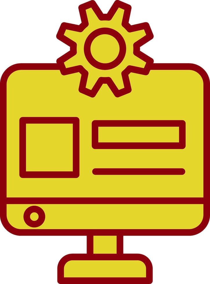 Web Administrator Vintage Icon Design vector
