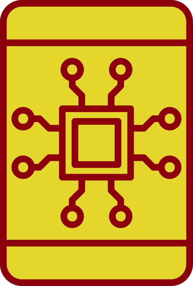Mobile Technology Vintage Icon Design vector