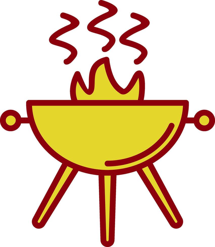 Grill Vintage Icon Design vector