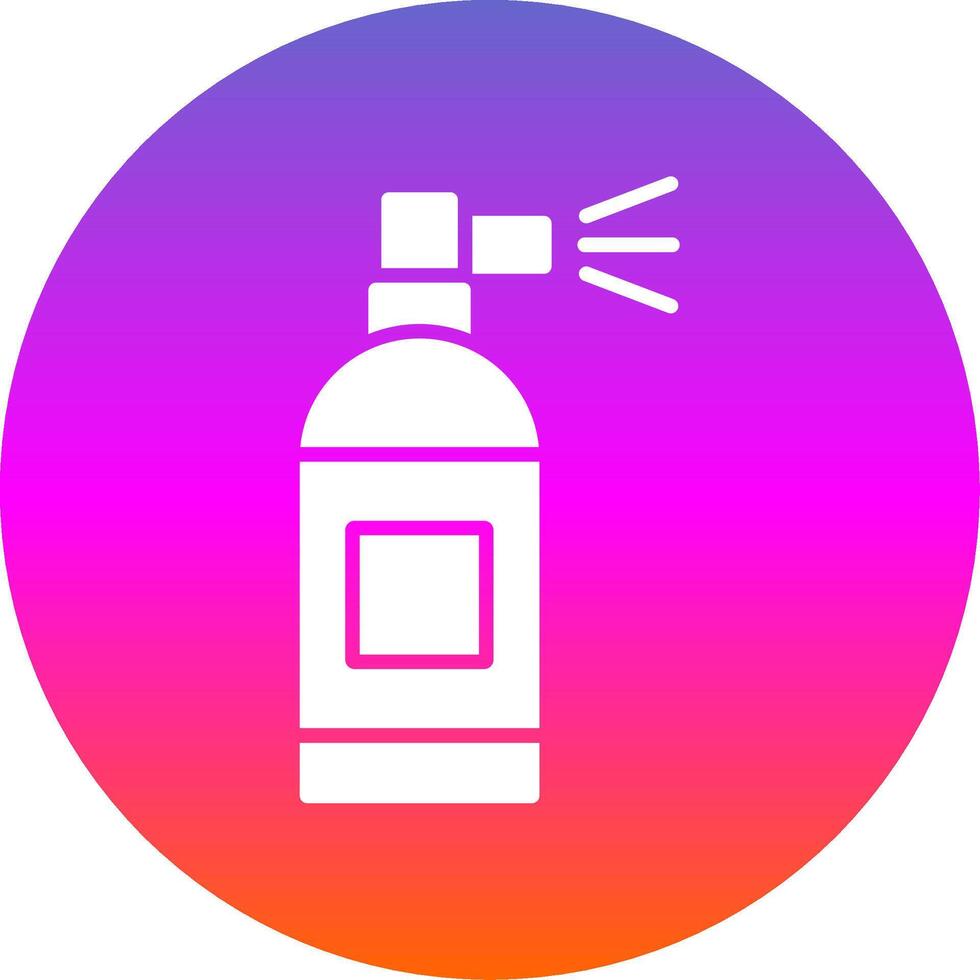 Spray Can Glyph Gradient Circle Icon Design vector