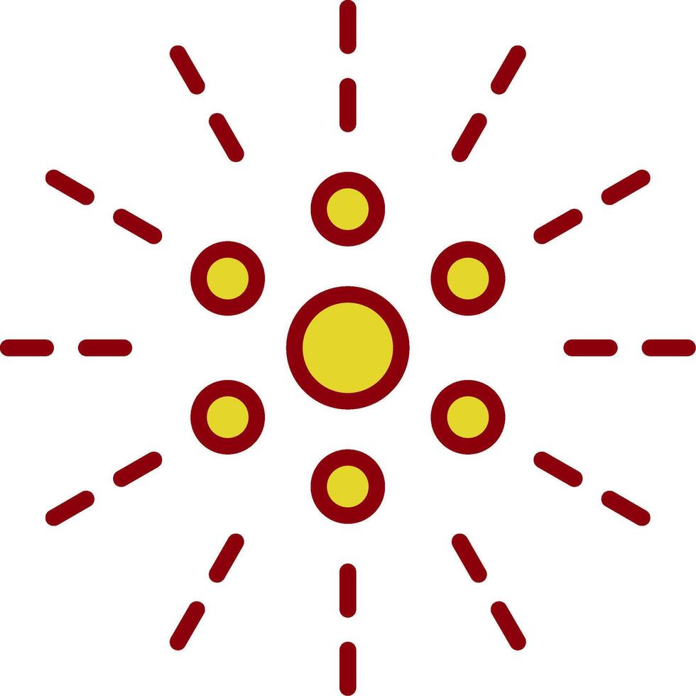 Firework Vintage Icon Design vector