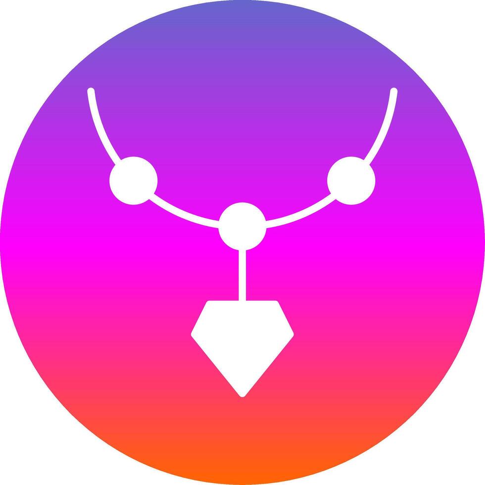 Locket Glyph Gradient Circle Icon Design vector