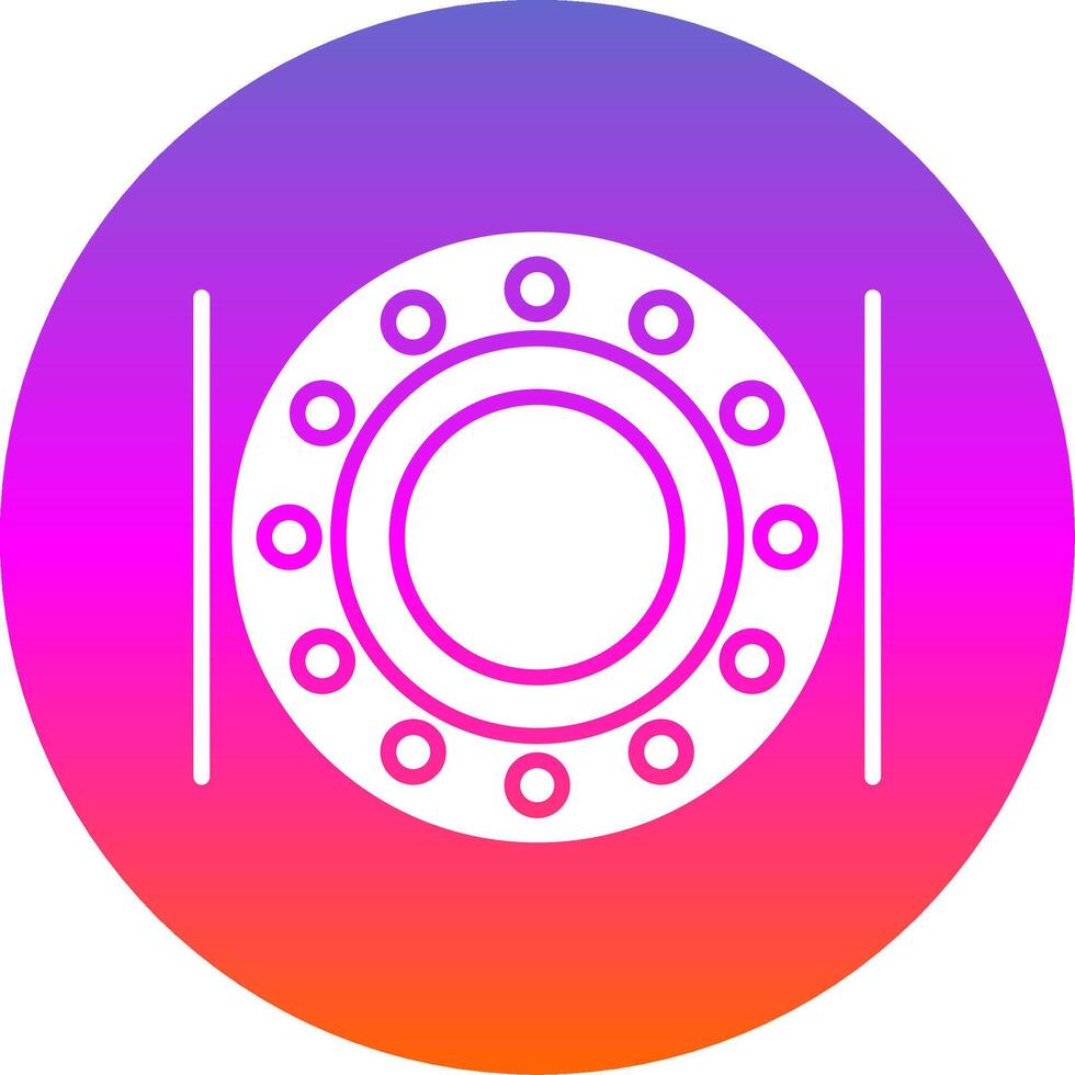 Ball Bearing Glyph Gradient Circle Icon Design vector