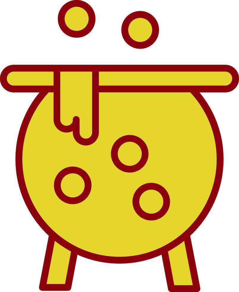 Cauldron Vintage Icon Design vector