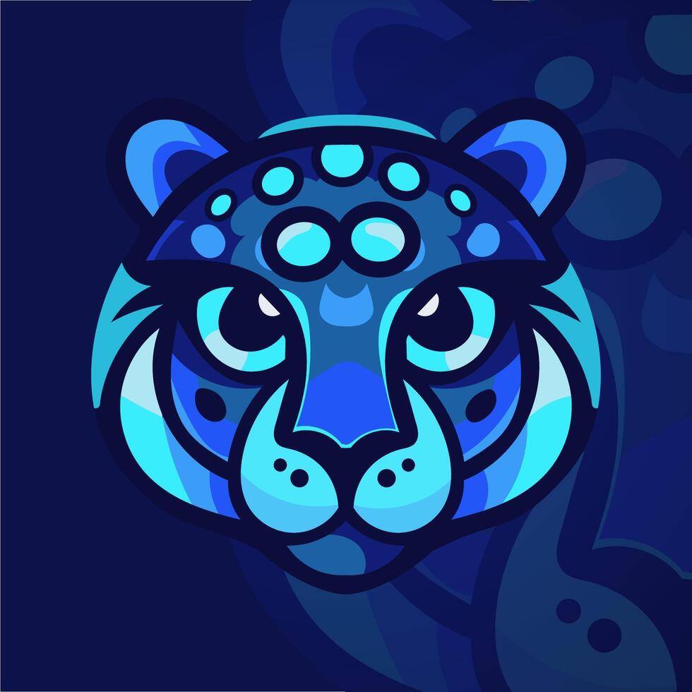 Tiger head illustration vector