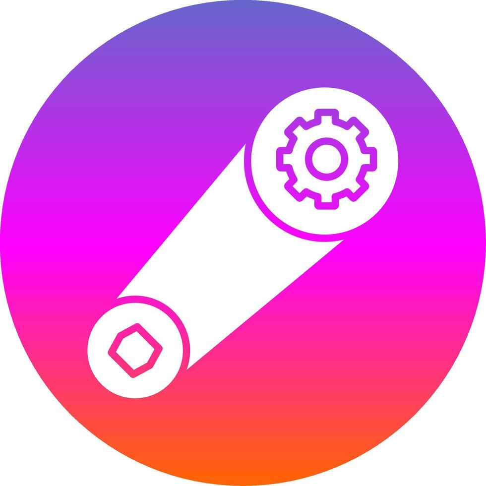 Belt Glyph Gradient Circle Icon Design vector