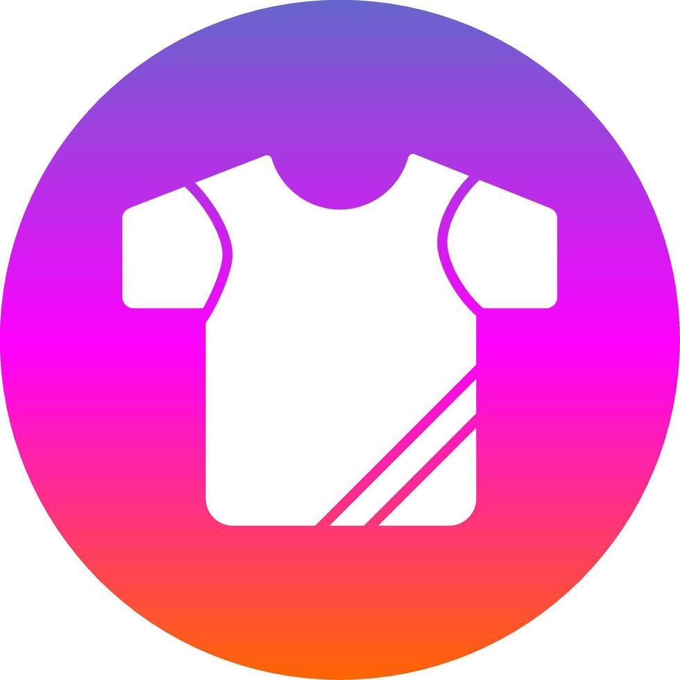 shirt Glyph Gradient Circle Icon Design vector