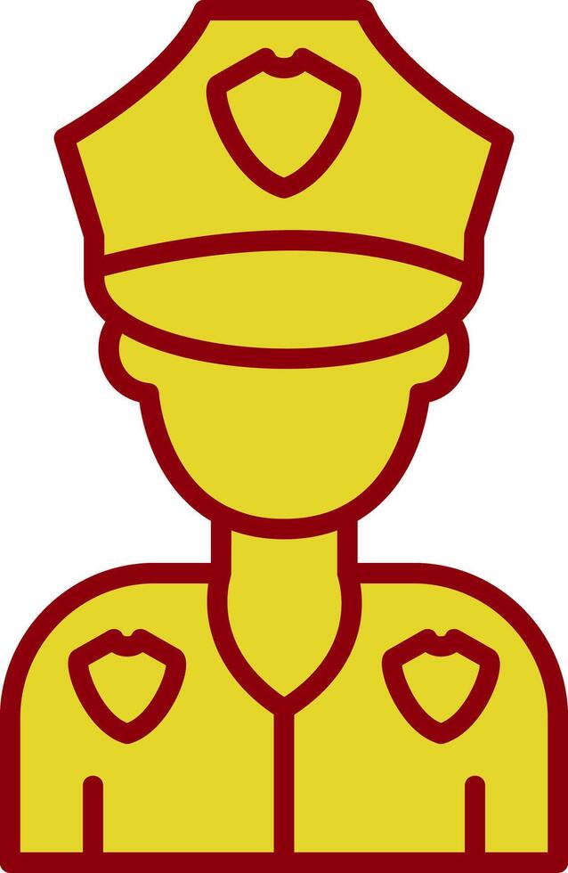 Policeman Vintage Icon Design vector