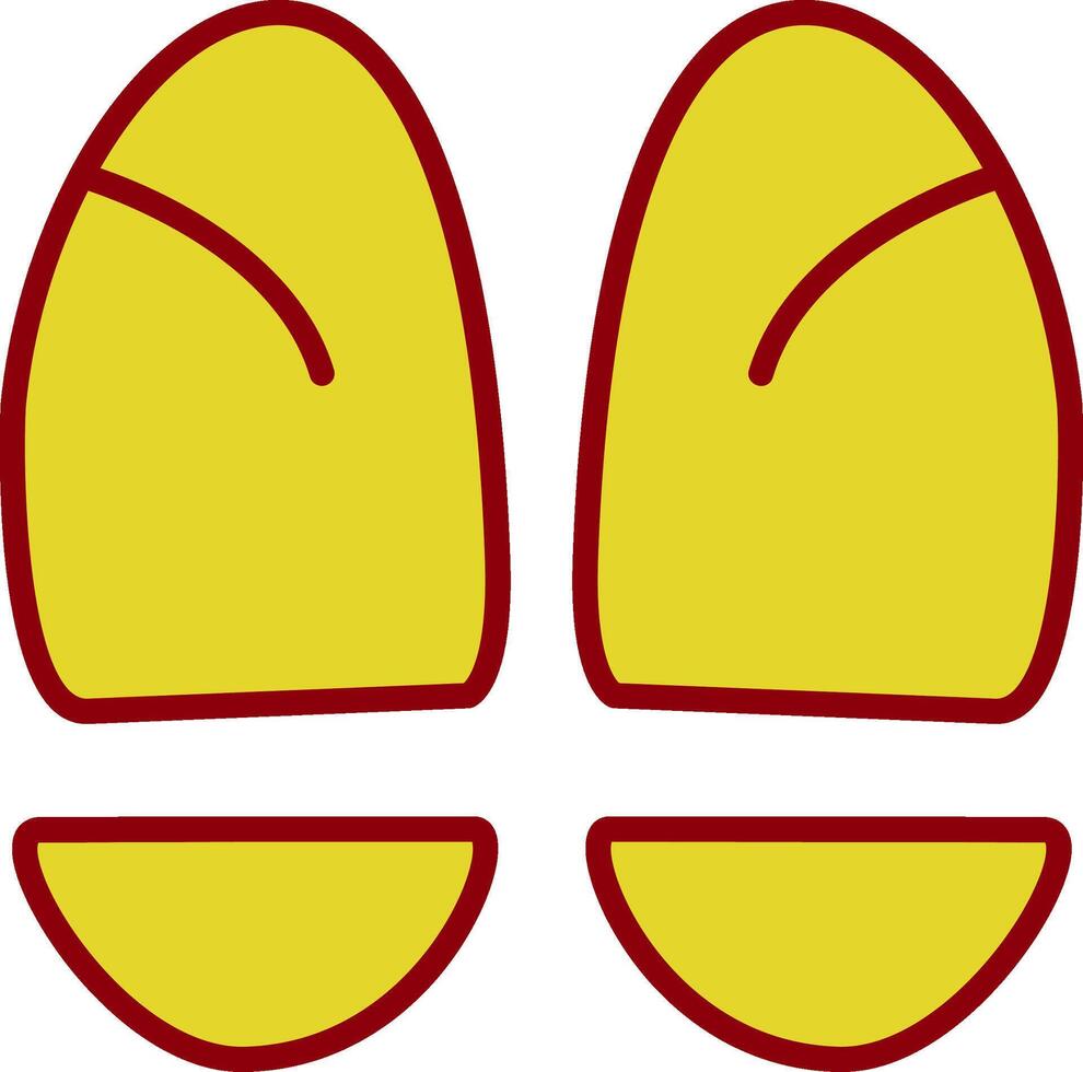 Footprint Vintage Icon Design vector