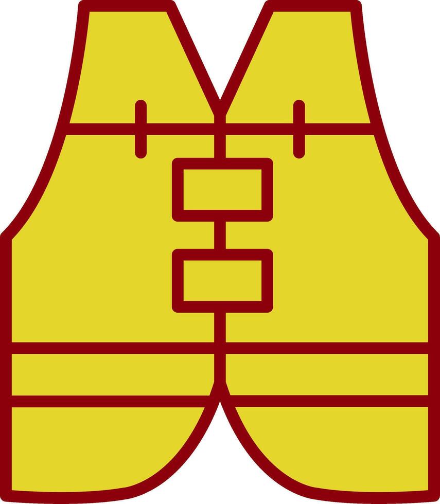 Life Vest Vintage Icon Design vector