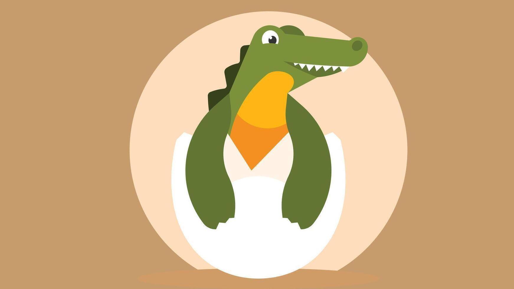 crocodile cartoon character costume illustration vector