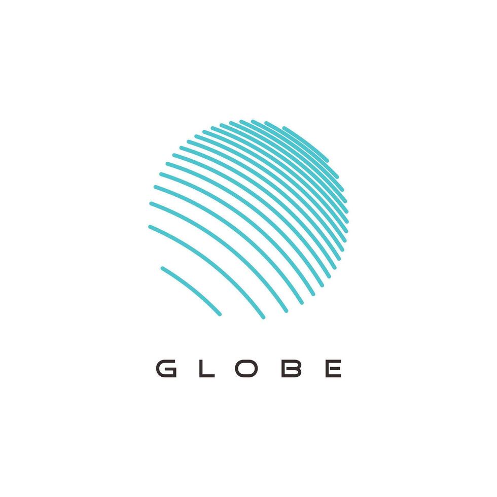 globe logo design icon with creative concept idea vector