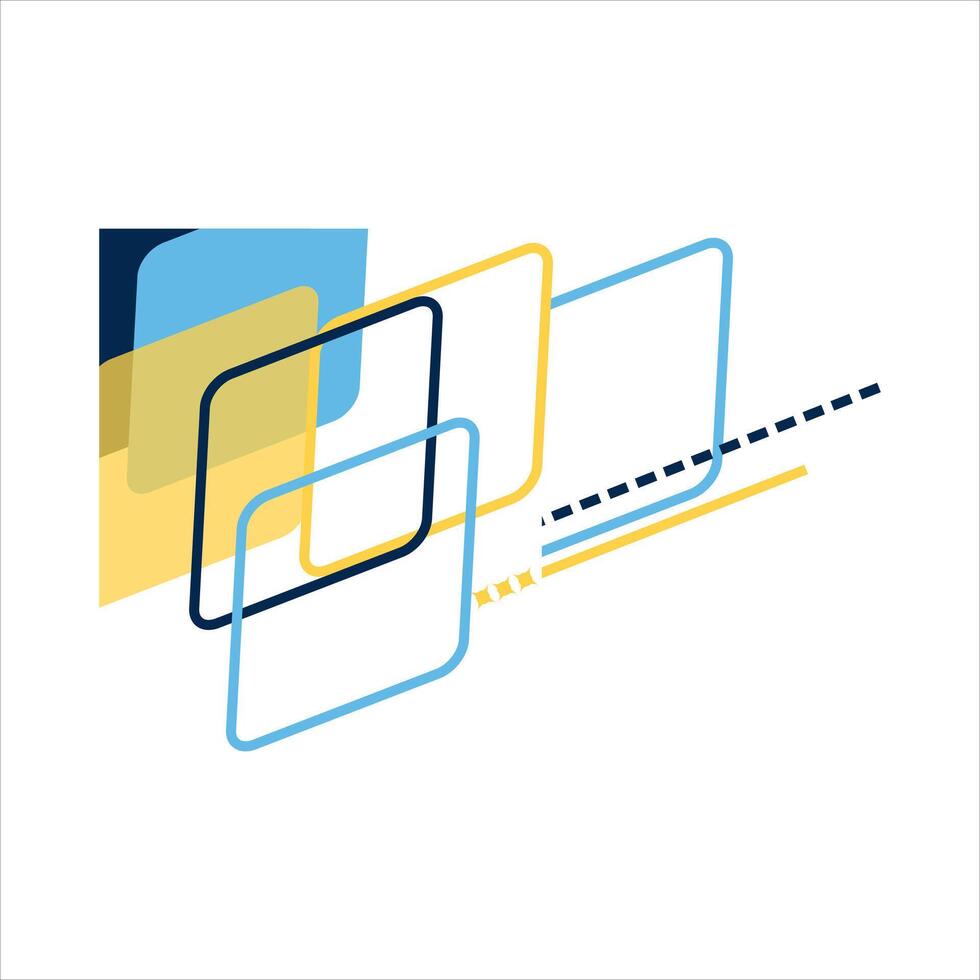 Modern Corner Geometric Shape Element vector