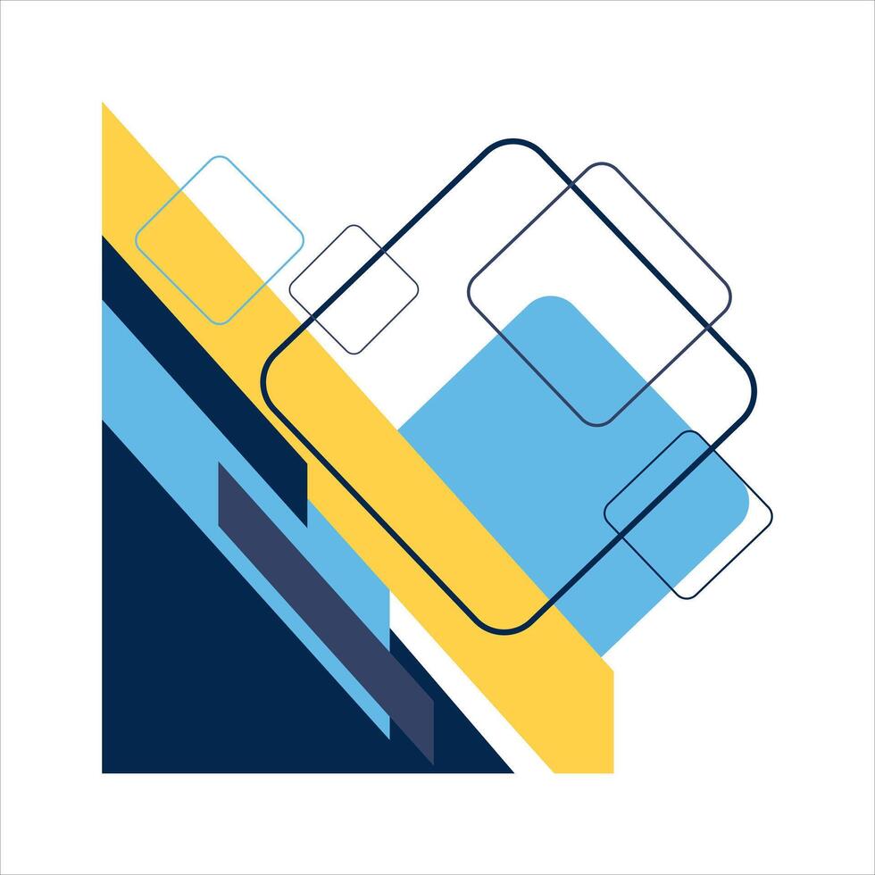 Modern Corner Geometric Shape Element vector