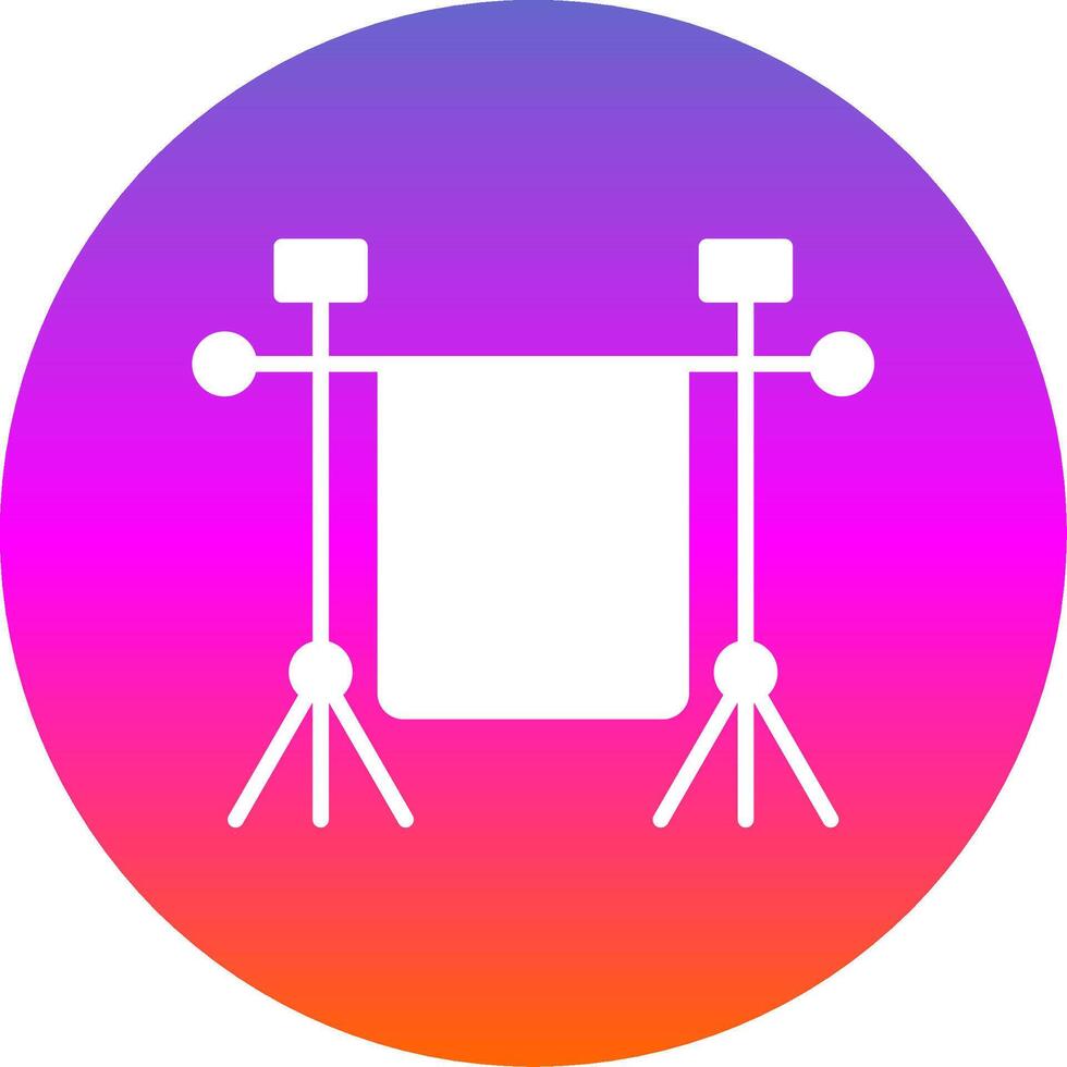 Chroma Glyph Gradient Circle Icon Design vector