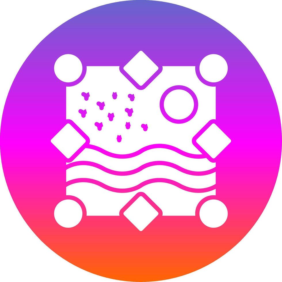 Photo Gallery Glyph Gradient Circle Icon Design vector