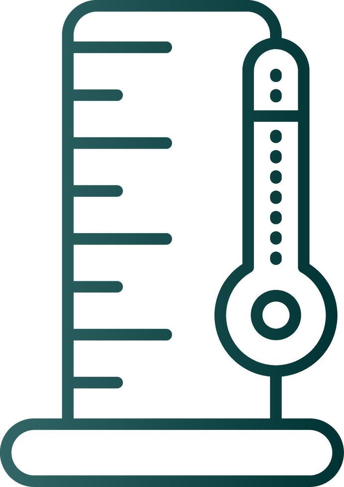 Flask Line Gradient Icon vector