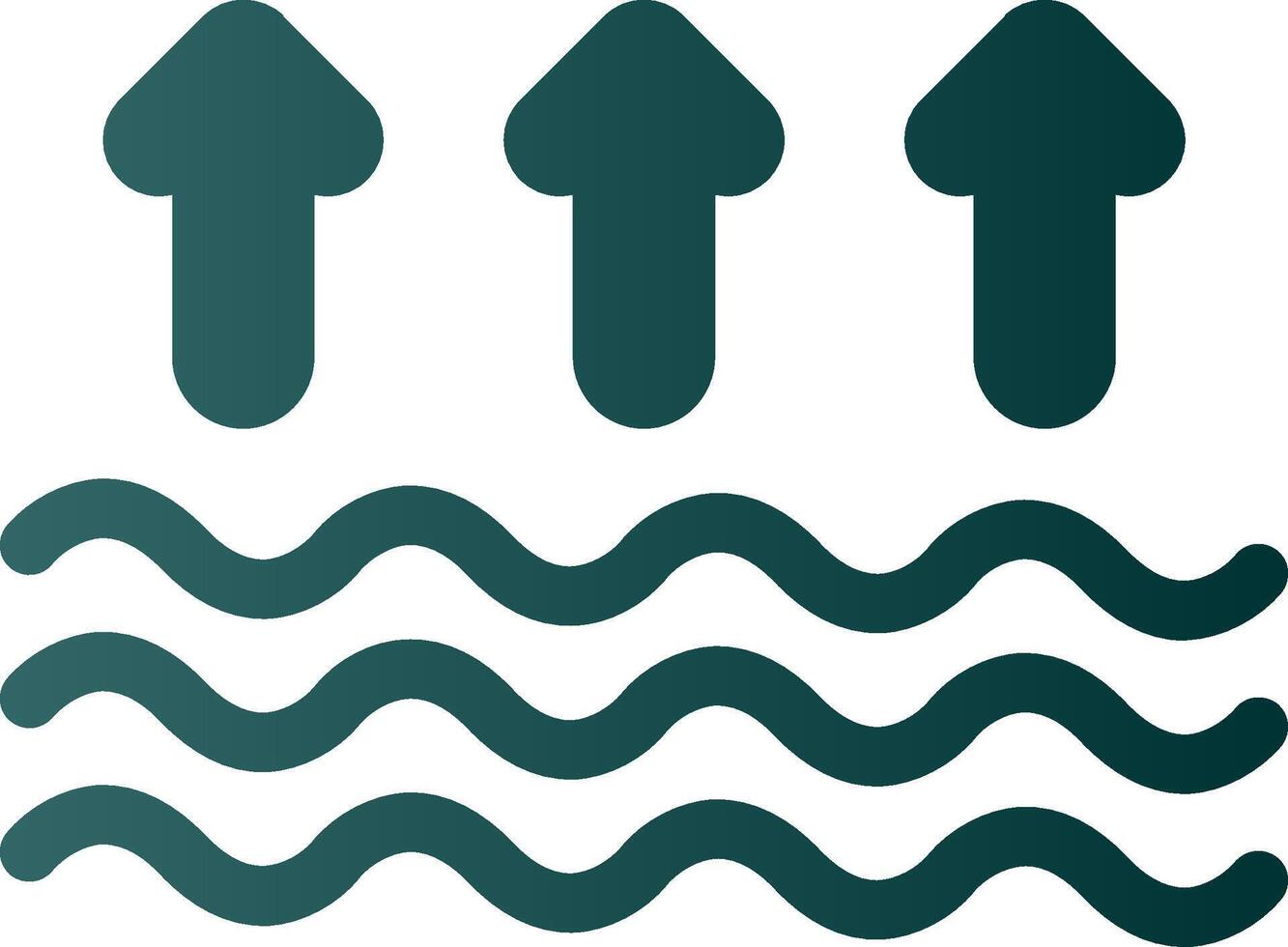 Arrows Glyph Gradient Icon vector