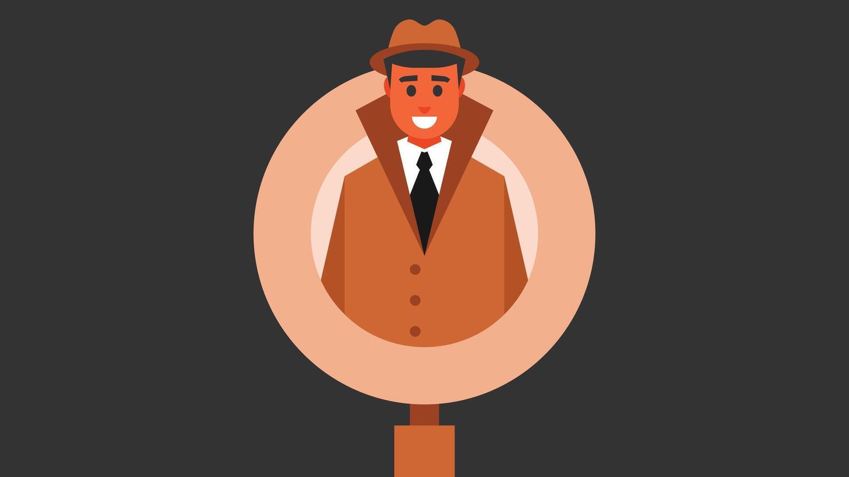 private investigation detectives for law enforcement illustration vector