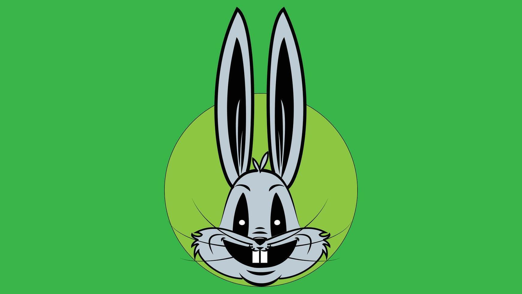 rabbit animal cartoon character illustration vector