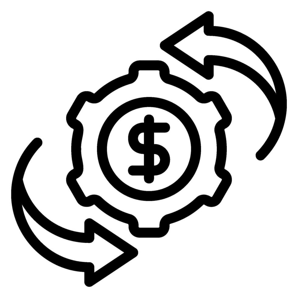 digital asset management line icon vector