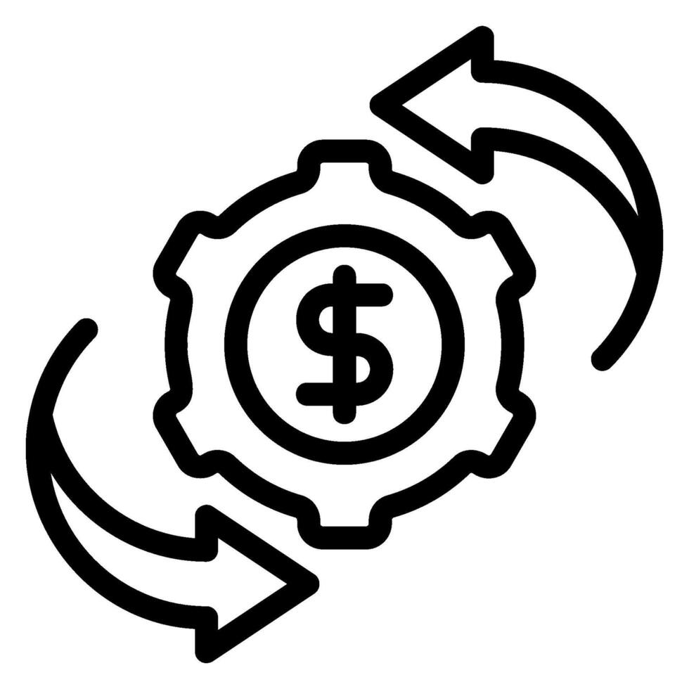 digital asset management line icon vector