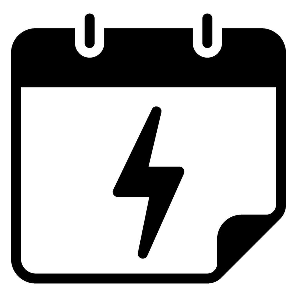 calendar glyph icon vector