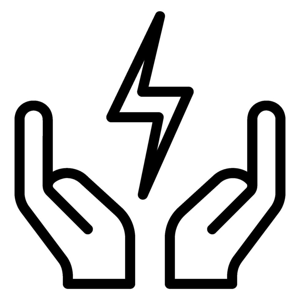 hands line icon vector