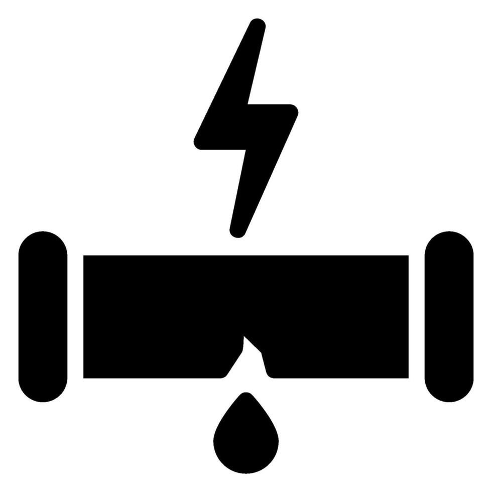 flood sensor glyph icon vector