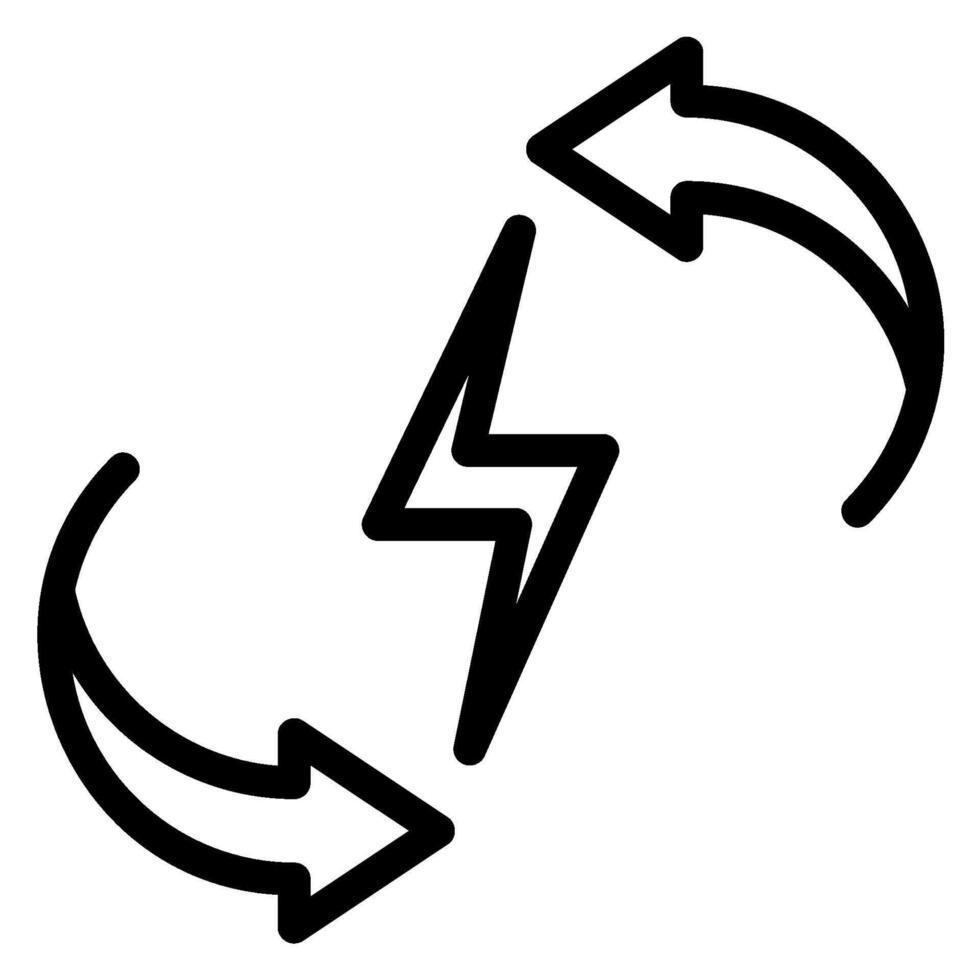 circular arrows line icon vector