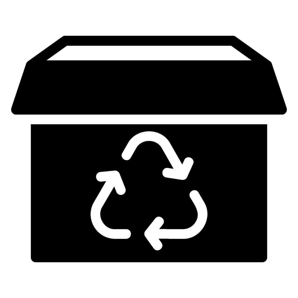 recycle glyph icon vector
