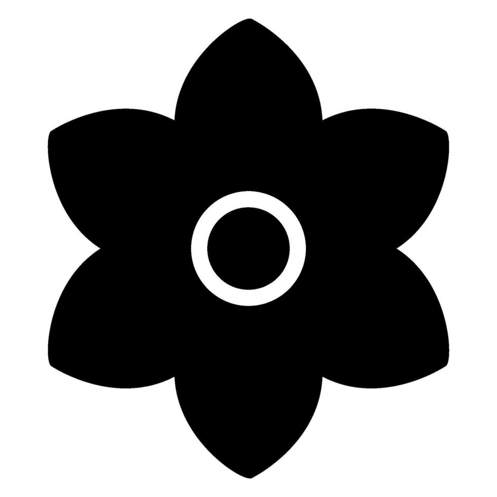 jasmine glyph icon vector