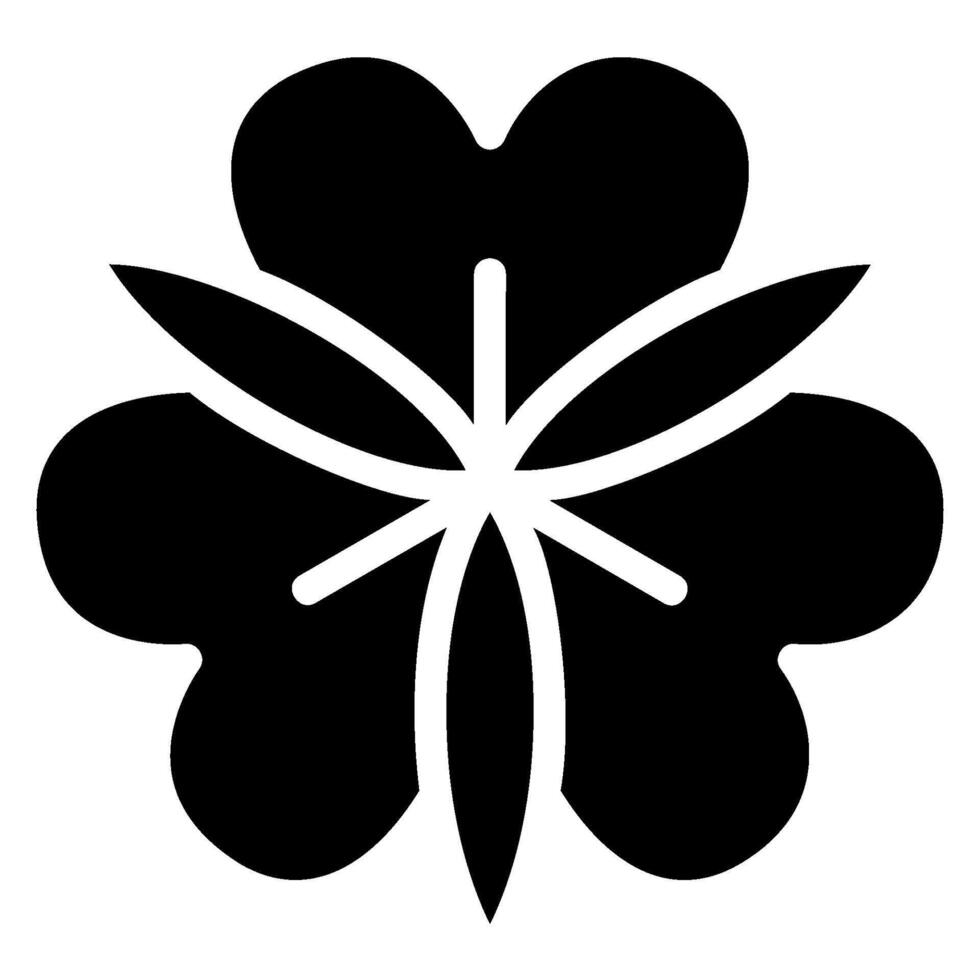 alstroemeria glyph icon vector
