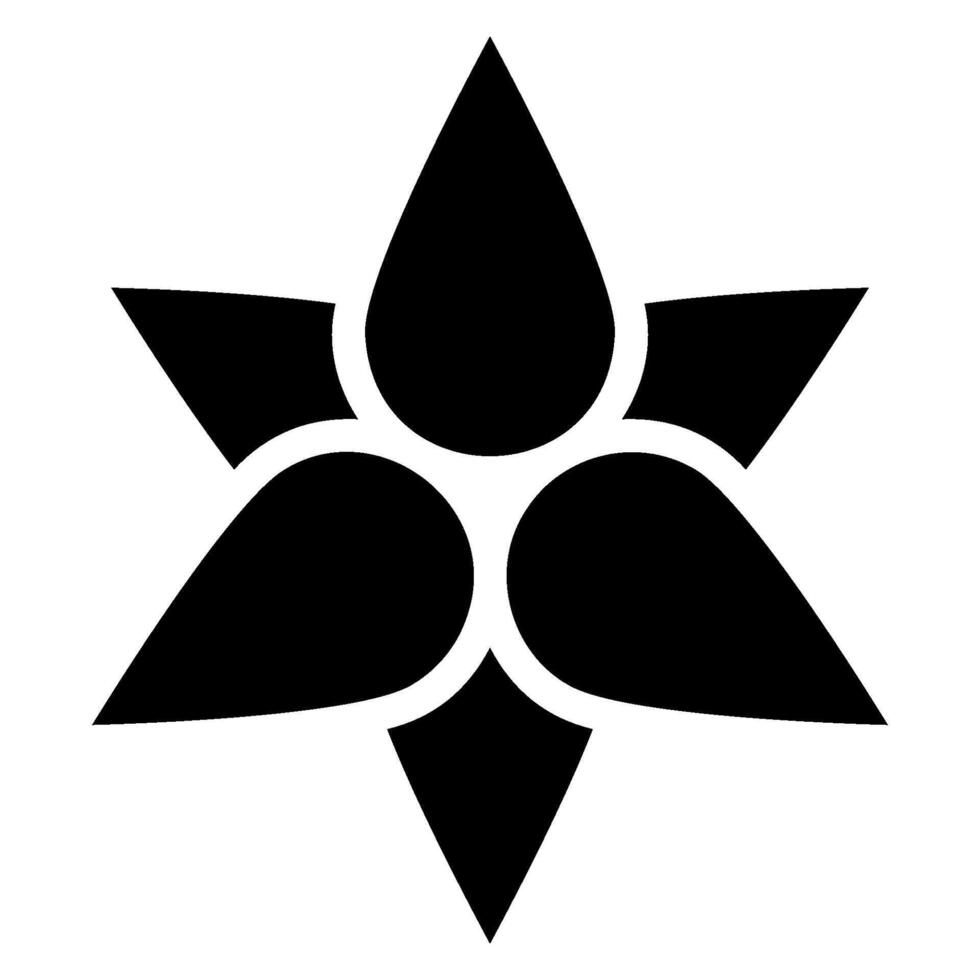lily glyph icon vector