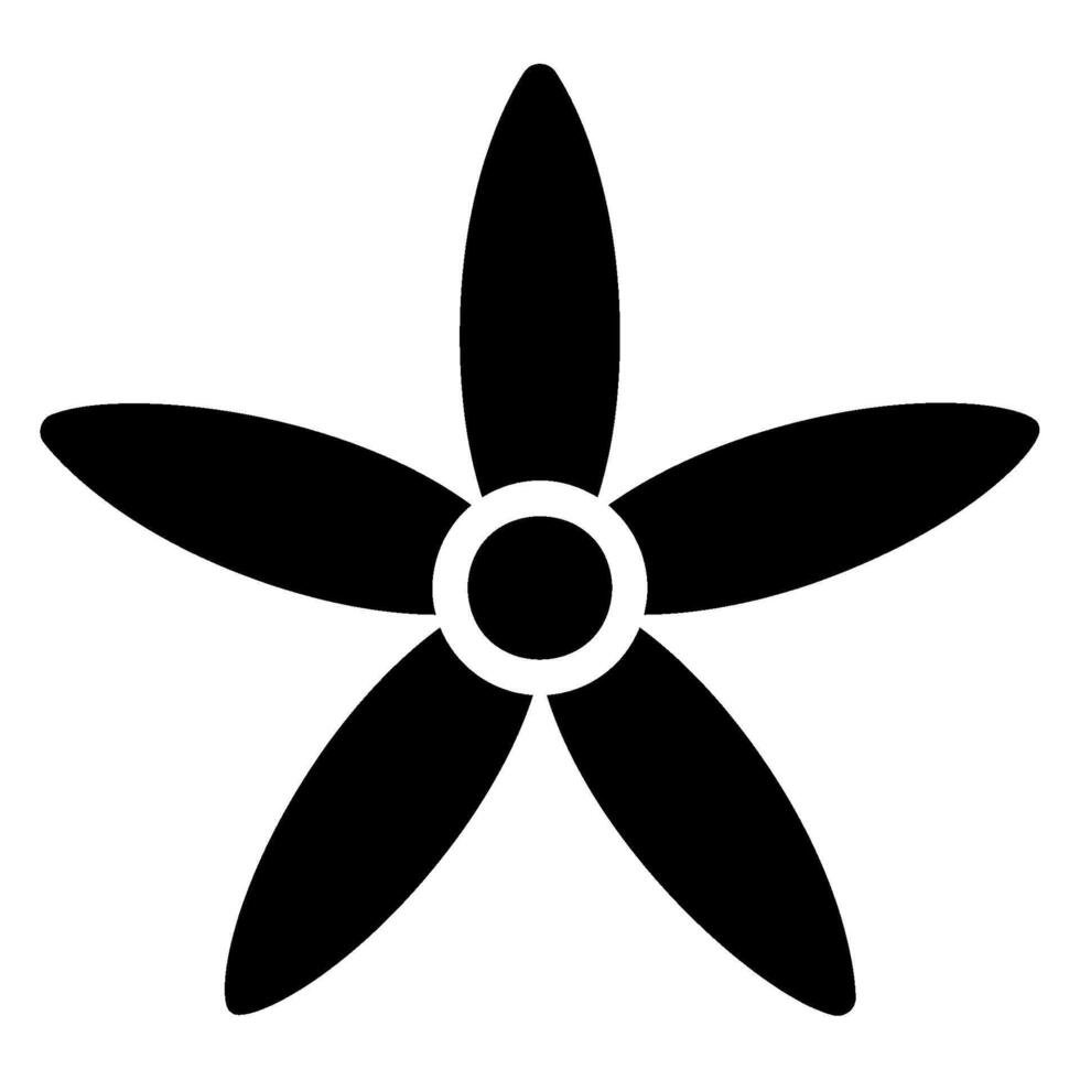 Pentas glyph icon vector