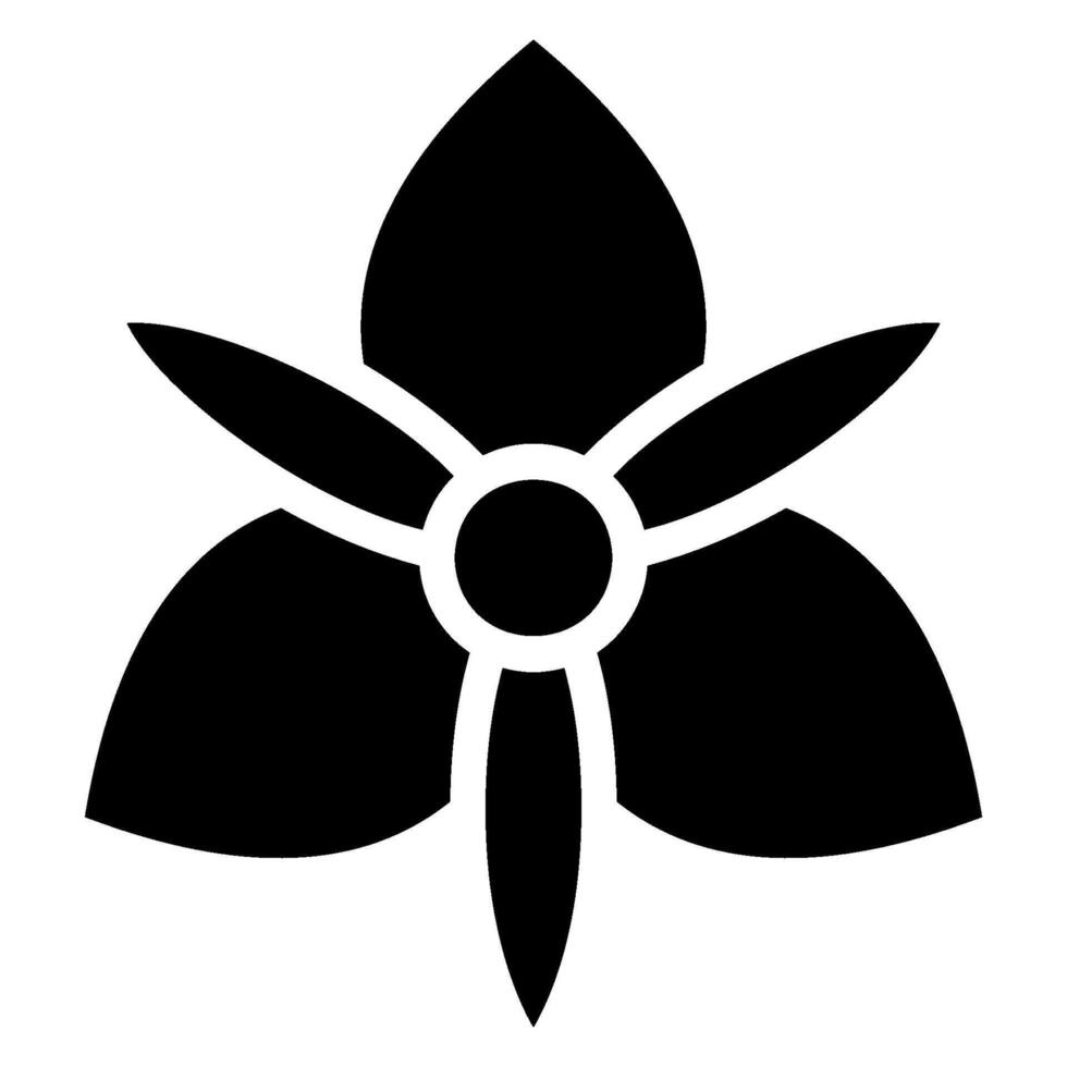 orchid glyph icon vector