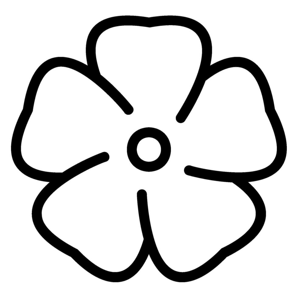 flower line icon vector