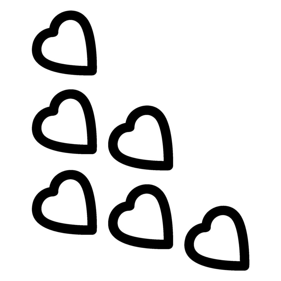 petals line icon vector