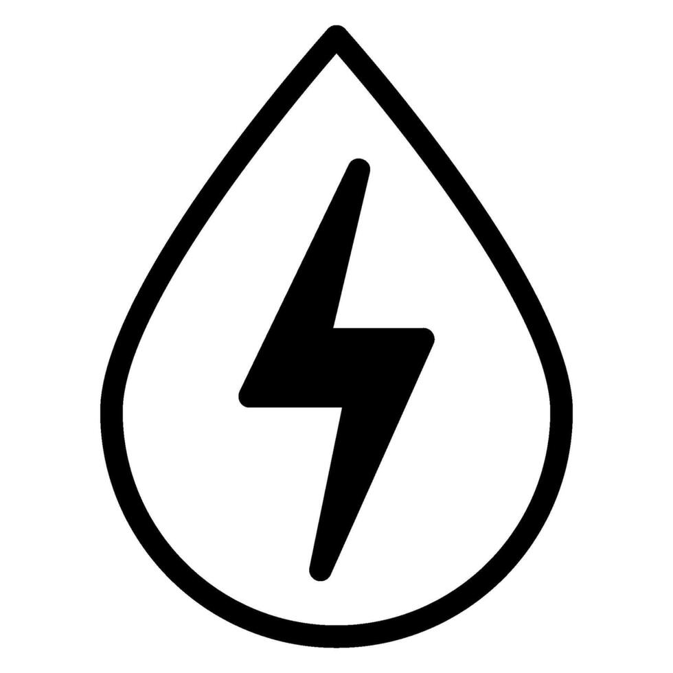 water glyph icon vector