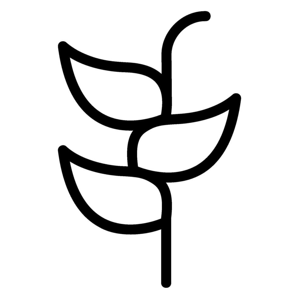 heliconia line icon vector