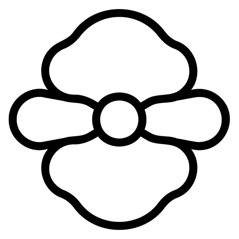 begonia line icon vector