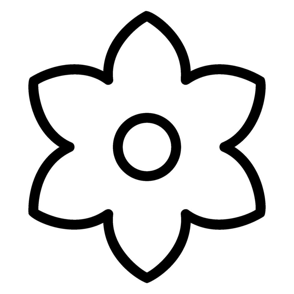 jasmine line icon vector