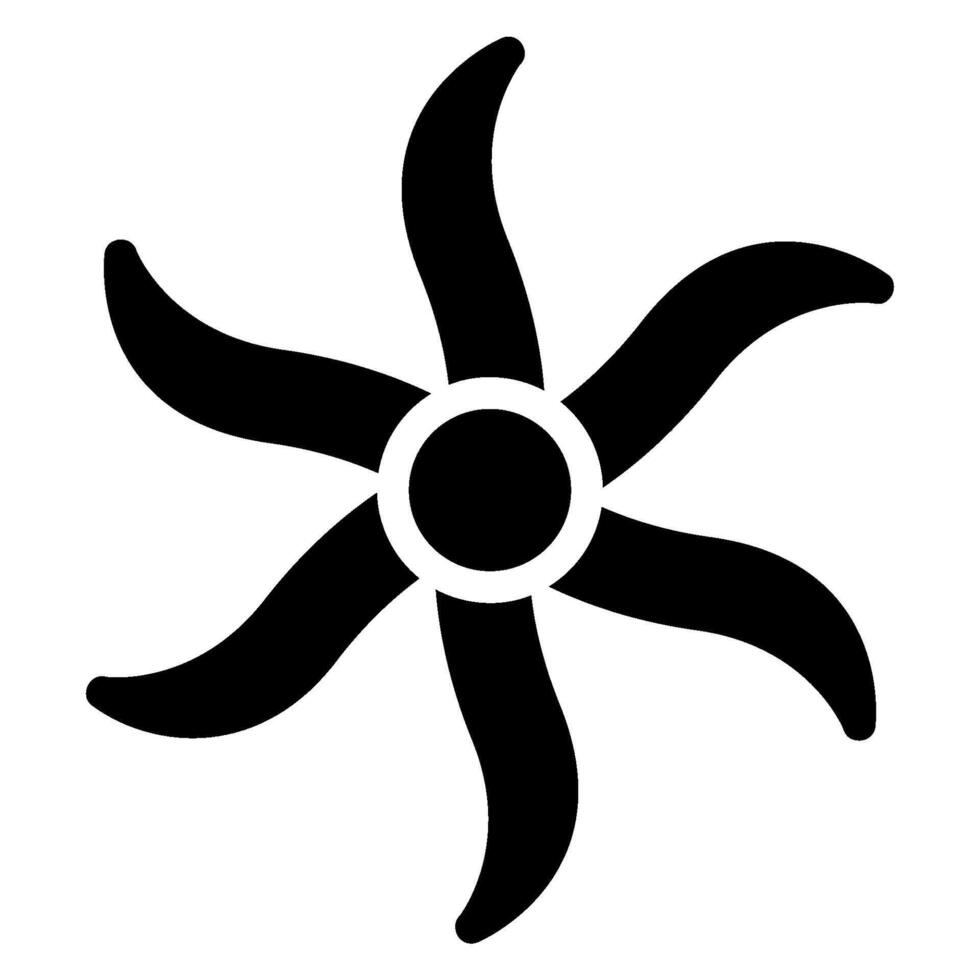 ylang ylang glyph icon vector