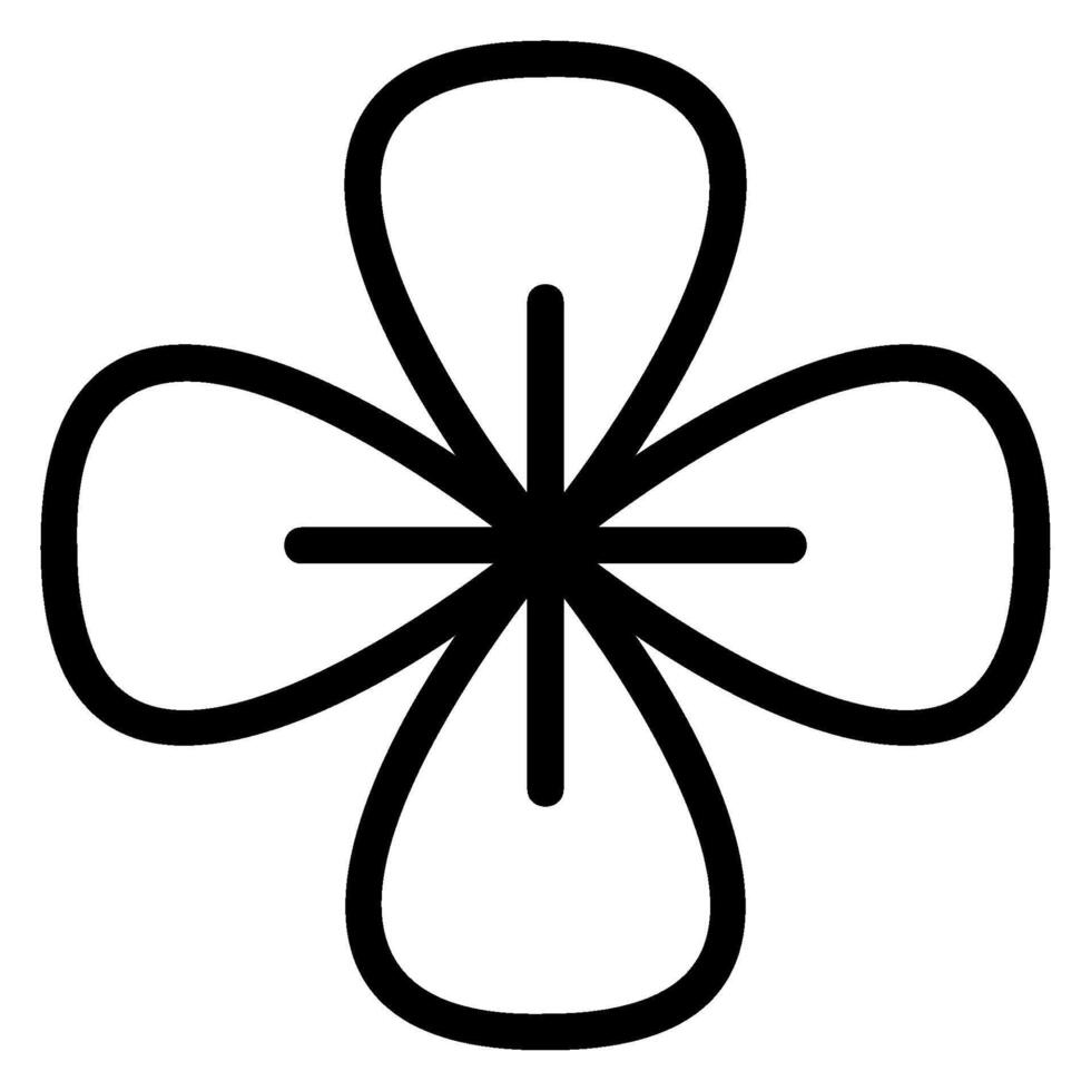 hydrangea line icon vector